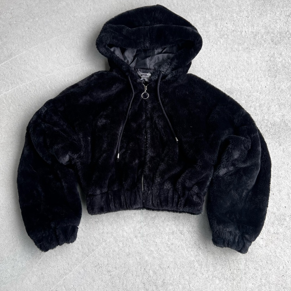 Streetwear Society Black Hooded Jacket